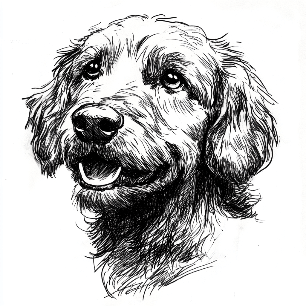 A Mini Retriever illustration